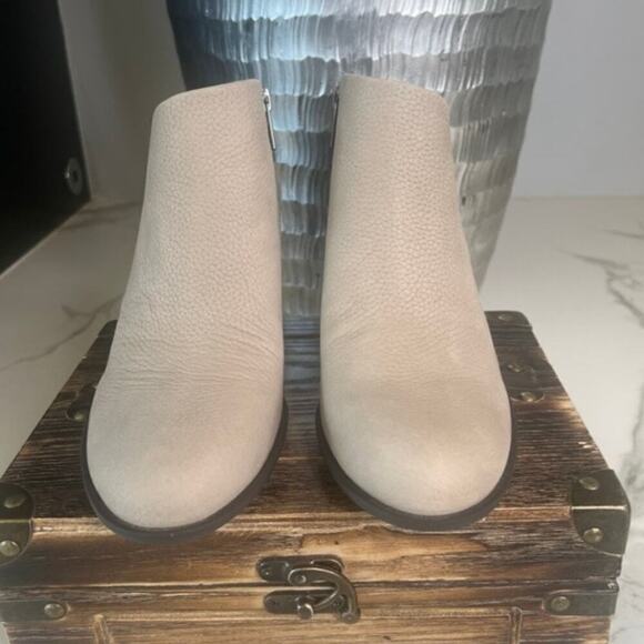 Lucky Brand Ballita Heeled Booties in Taupe - Picture 3 of 9